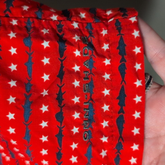 Columbia PFG men's swim trunks water shorts with red, white and blue . - Picture 3 of 7